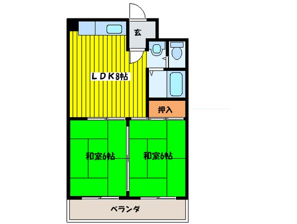 ジョイテルⅢの物件間取画像